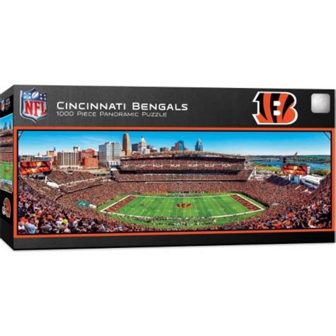 Masterpieces Cincinnati Bengals - 1000 Piece Panoramic Jigsaw Puzzle, 1 ...