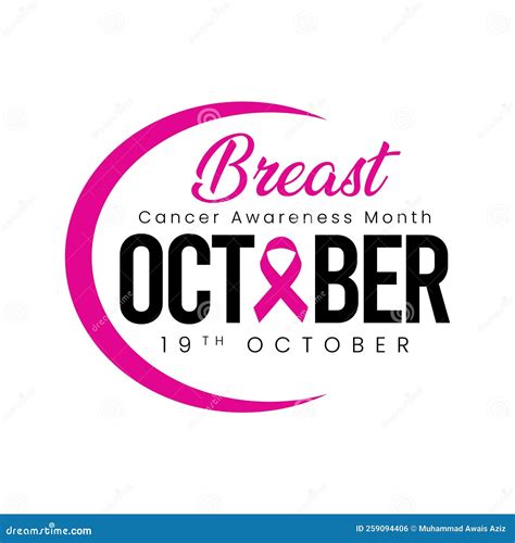 World Breast Cancer Awareness Month In October Breast Cancer Day Stock Vector Illustration Of