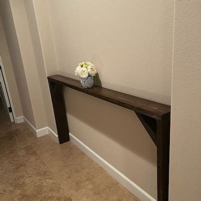 Narrow Wood Sofa Console Table Farmhouse Console Table Behind the Couch Sofa Wood Table Rustic ...