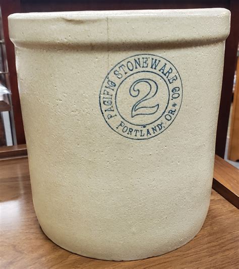 Vintage 1940s 2 Gallon Pacific Stoneware Co Crock Pot Etsy