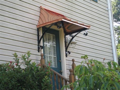 Copper awning in Doylestown , PA | Custom awnings, Door awnings, Metal door awning