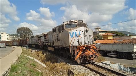 Trem Graneleiro Carregado Tracionado Por Locomotivas GE DASH 9BB