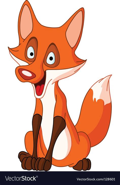 Talking Fox Royalty Free Vector Image Vectorstock Fox Stock Fox