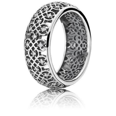 Bague Pandora Cz Bague Treillage Argent Femme Sur Bijourama