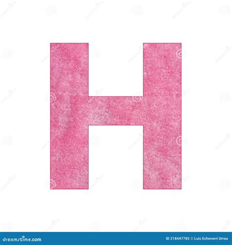 Alphabet Letter H Pink Plush Texture Stock Image Image Of Silky