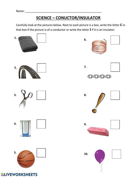 Heat Conductors And Insulators Worksheet