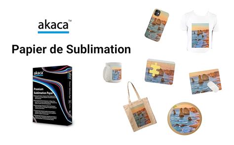 akaca Papier de sublimation A4 210x297 mm 100 feuilles 120 g m²