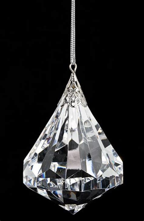 Large Acrylic Crystal Faceted Jewel Hanging Ornament Christmas