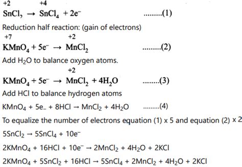 Kmno4 Hcl Kcl Mncl2 Cl2 H2o Blogan