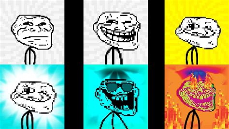 Trollgetroll Face Becoming Canny Meme 16 Bits Trollge Template