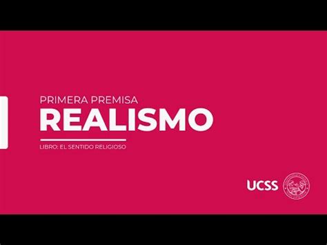 Premisa El Realismo Libro El Sentido Religioso YouTube