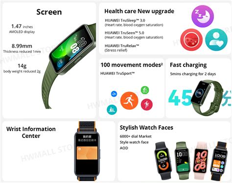 Huawei Band 8 Amoled Display Smart Band Gadget N Music