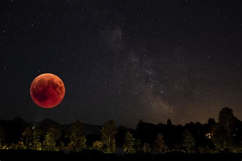 Natural Blood Moon Photography