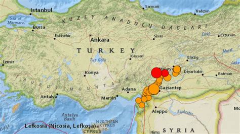 Erdbeben Trifft T Rkei Und Syrien Karte Zeigt Epizentrum Und