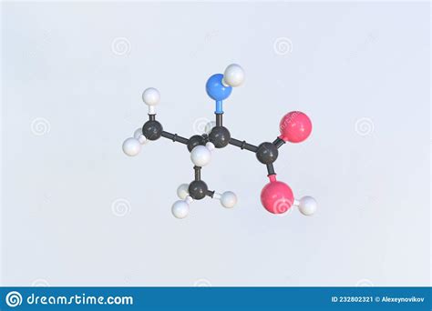 Valine Val Molecule Is Amino Acid It Is Used In The Biosynthesis