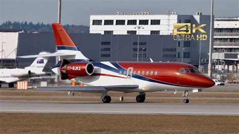 Dassault Falcon From Black Eagle Aero T Bjk Arrival At Munich