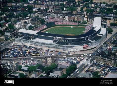 Aerial View Of Chicago S Wrigley Field Home Of The Cubs Ap