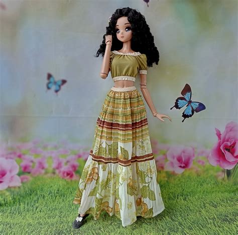 Bjd Sd Clothes Maxi Bohemian Skirt For Dolls Cm Type Smart