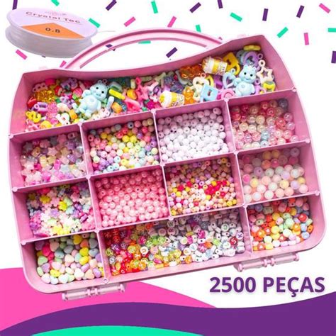 Kit Mi Anga Para Montar Pulseira Infantil Pe As Fio Pitili