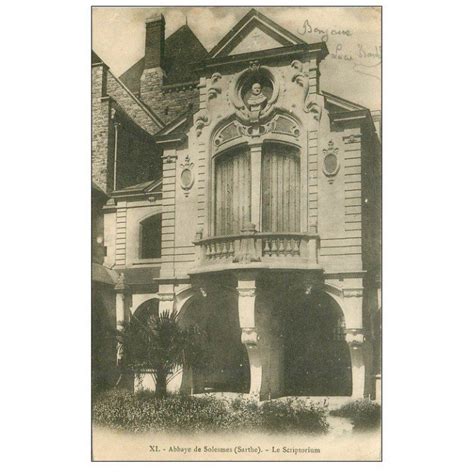 Carte Postale Ancienne 72 SOLESMES Scriptorium 1903 Cartes Postales