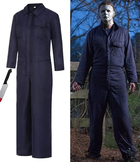 Disfraz De Michael Myers Con Cuchillo Para Adultos Disfraz De