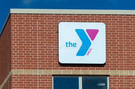 Ymca Fitness Club Exterior Sign And Trademark Logo Editorial Photo