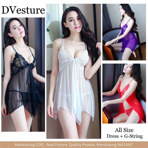 Jual Lingerie Seksi Set D Model Bunga Sweet Lace Perspektif Pakaian