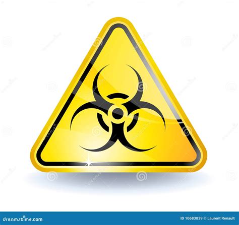 Biohazard Sign Stock Vector Illustration Of Yellow Biological 10683839