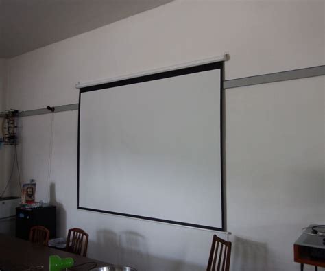How To Hang A Projector Screen Instructables