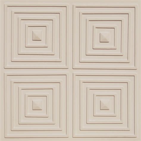 125 - White - Glue Up - Decorative Ceiling Tile