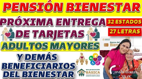 Próxima Distribución de Tarjetas del Bienestar Para Beneficiarios de