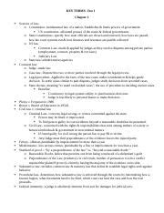 BLAW 3310 Key Terms Test 1 Docx KEY TERMS Test 1 Chapter 1 Sources