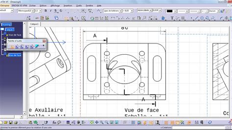 Querre Sym Trique Drafting Mise En Plan Cotations Coupe Youtube