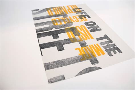 LETTERPRESS / Typographic Posters on Behance