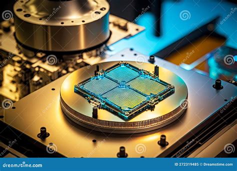 Development Of Technological Products At Factory Wafer Semiconductor Manufacturing Stock