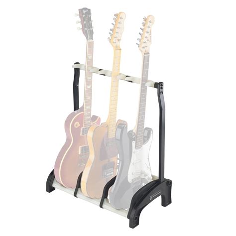 Kandm 17513 Guardian Triple Guitar Stand Blacktranslucent At Gear4music