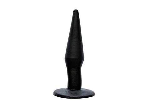 Plug Anal Pequeno Cônico Preto Adão e Eva o Melhor Preço é no Zoom