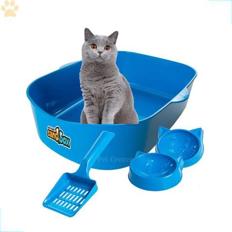 Caixa De Areia Gato Banheira Para Gato Bandeja Grande Pet Jel Plast