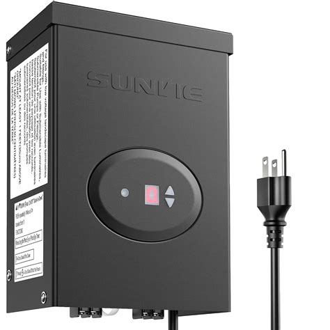 Sunvie 200w Low Voltage Landscape Lighting Transformer With Timer And