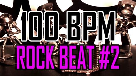 100 Bpm Rock Beat 2 4 4 Drum Beat Drum Track Youtube