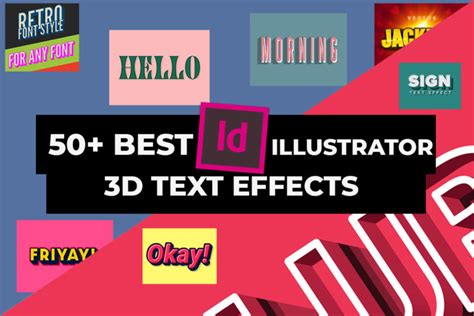 50 Cool 3d Text Effects For Adobe Illustrator Designercandies