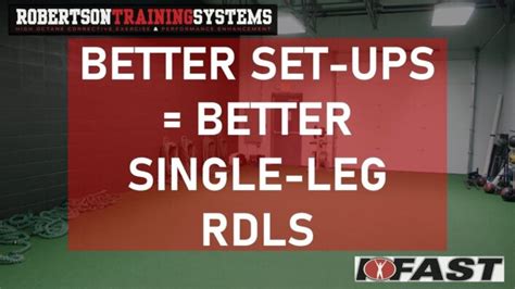 Better Set Ups For Better Single Leg Rdls Robertson Training Systems