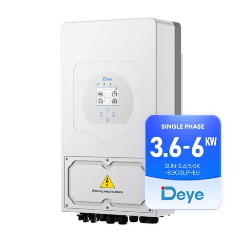 Deye High Voltage Solar Inverters 5kw 6kw Hybrid Single Phase