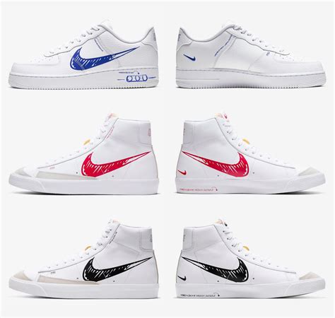 Nike Sketch Pack Disponibili Ora Due Colorazioni Di Air Force