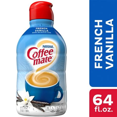 Nestle Coffee mate French Vanilla Liquid Coffee Creamer 64 fl oz ...