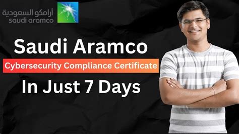 How To Get Saudi Aramco Cyber Security Compliance Certificate Step By