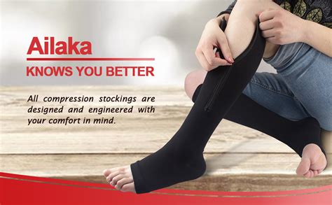 Ailaka Zip Medical Chaussettes De Compression Pour Homme Et Femme