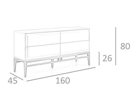 Credenza In Legno Niebla E Gambe In Legno Di Noce 3074 ANGEL CERDA