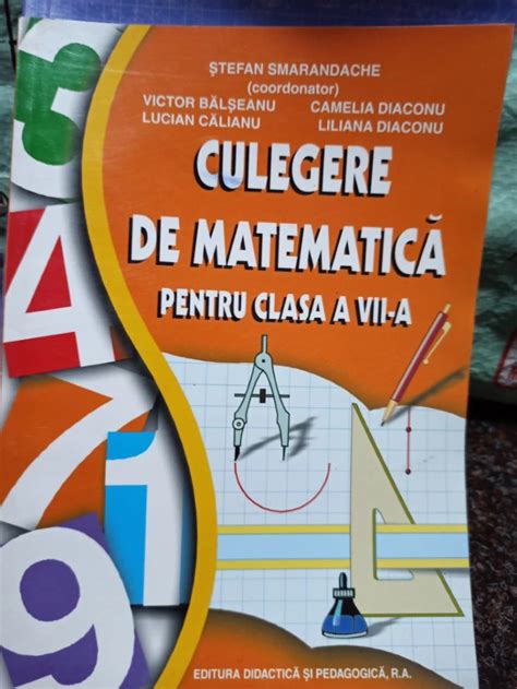 Stefan Smarandache Culegere De Matematica Pentru Clasa A Vii A