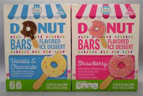 Sundae Shoppe Donut Bars Flavored Ice Dessert Aldi Reviewer Hey Review Food